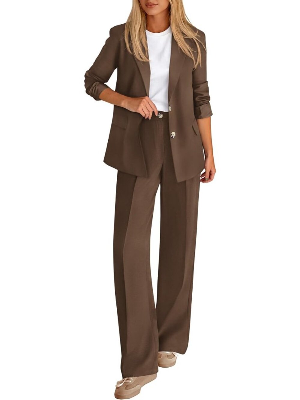Chic Women's 2-Piece Suit Set | Business Casual Outfit for Work & Events